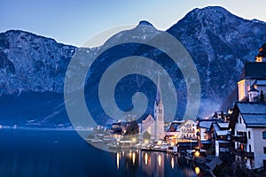 Classic View of Hallstatt Village, Austria