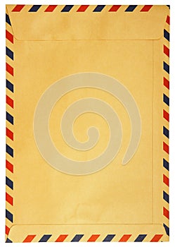 Classic vintage envelope isolated