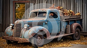 classic vintage farm truck