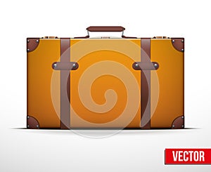 Classic vintage luggage suitcase for travel