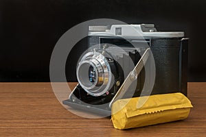 Classic Vintage Medium Format Folding Camera with A 120mm Film