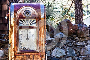 Classic Vintage Old Time Gas Pump Face