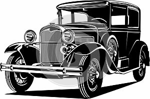 Classic vintage retro american legendary car Ford Model A photo