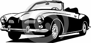 Classic vintage retro legendary Classic Car VW Karmann Ghia