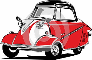 Classic vintage retro legendary german car Messerschmitt KR200 photo