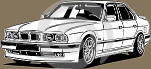 Classic vintage retro new custom sport car BMW