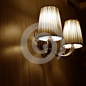Classic vintage wall lamps