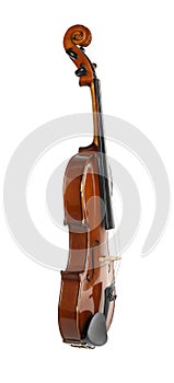 Classic violin isolated. Musical instrument