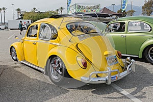 Classic Volkswagen Beetle Car on display