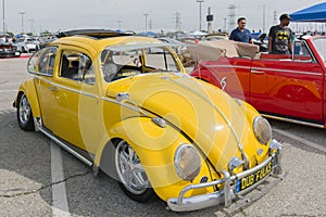 Classic Volkswagen Beetle Car on display