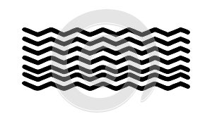 Classic Wavy Zigzag Pattern Abstract Vector, vector design Generative AI