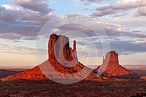 Classic western imagery at Monument Valley