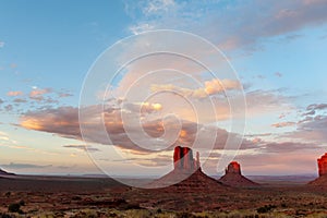 Classic western imagery at Monument Valley