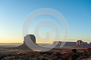 Classic western imagery at Monument Valley