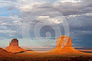 Classic western imagery at Monument Valley