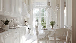 Classic White Kitchen Set for Elegance