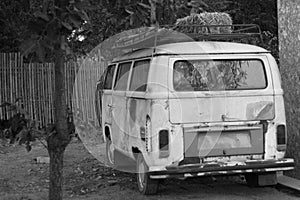 Classic white van - old white van