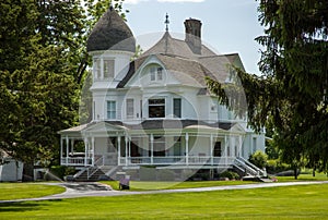 Classic white Victorian home