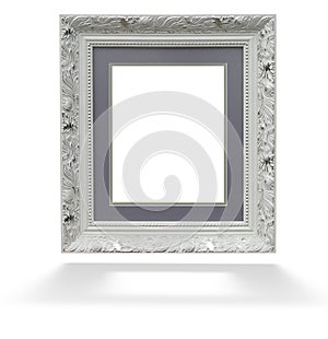 Classic white wooden frame