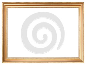 Classic wide retro wooden picture frame
