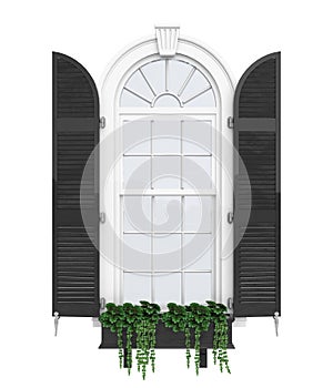 Classic Window Frame Isolated