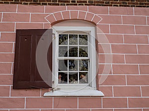 Classic Window and Shutter in Old Salem, North Carolina