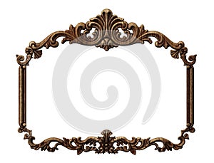 Classic wooden frame in the Baroque style