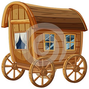 A classic wooden wagon