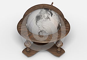 Classic Wooden World Globe