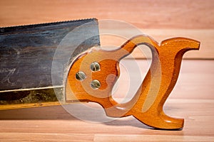 Classic Woodworkers backsaw on a table