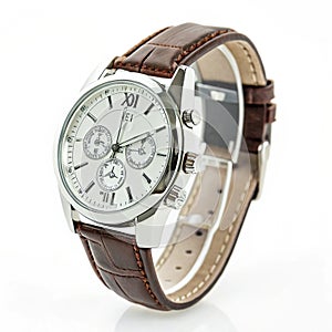 Wristwatch isolated on white background