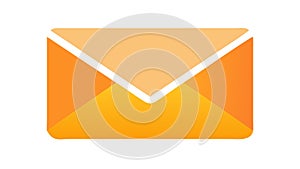 Classic Yellow Envelope Icon, symbolizing traditional mail, vector design Generative AI