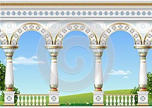 Classical arch of the eastern palace