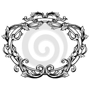 Classical baroque vector of vintage element for design. Decorative design element filigree calligraphy vector. You can