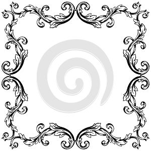 Classical baroque vector of vintage element for design. Decorative design element filigree calligraphy vector. You can