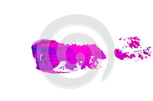 Classical blue paint stroke