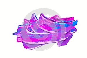 Classical blue paint stroke