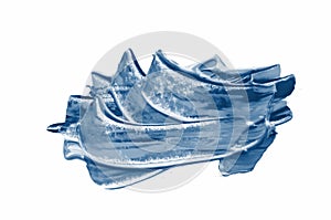 Classical blue paint stroke