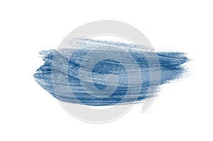 Classical blue paint stroke