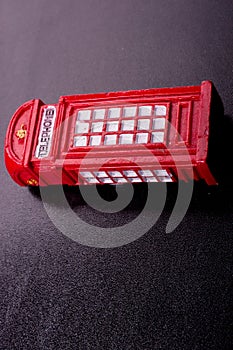 Classical British style Red phone booth