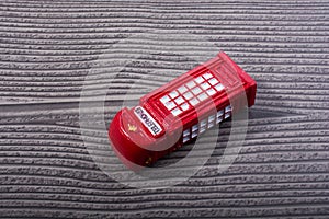 Classical British style Red phone booth