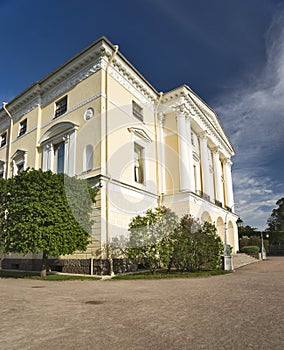 Classical building with columnes