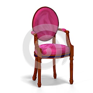 Classical chair - half side view