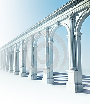 Classical colonnade photo