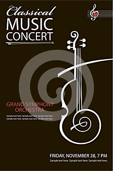 Classical concert poster