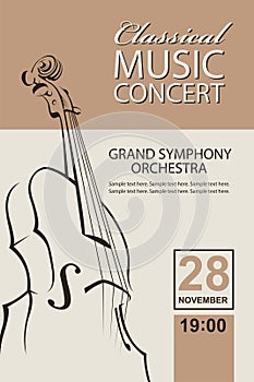 Classical concert poster