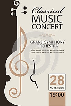 Classical concert poster