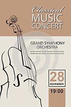 Classical concert poster photo