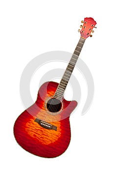 Classical curly maple acoustic guitar
