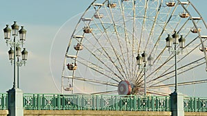 Classical Fair Ferris Wheel In France